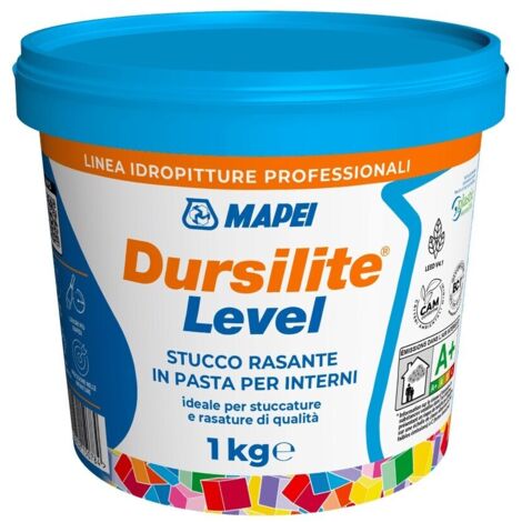 Dursilite level mapei stucco rasante in pasta per interni kg 1