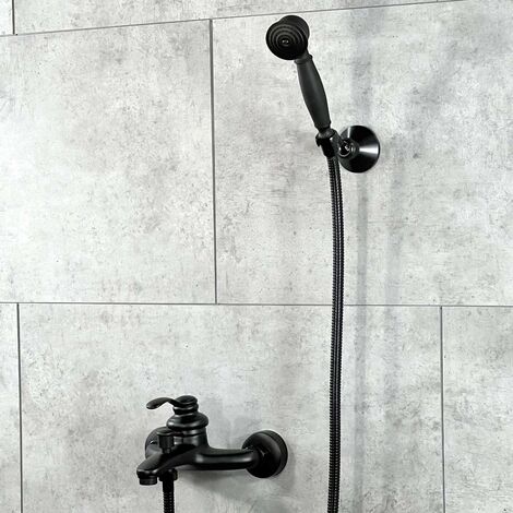 Dusch- und Badewannen-Armatur zur Wandmontage, glänzende Bronze-Ausführung
