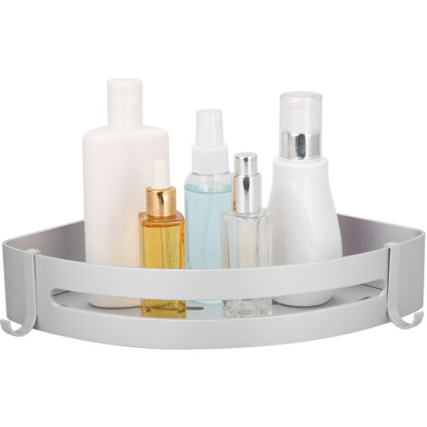 Duschablage aus Aluminium, Wandorganizer für Kosmetikartikel, Badezimmer-Aufbewahrungsregal