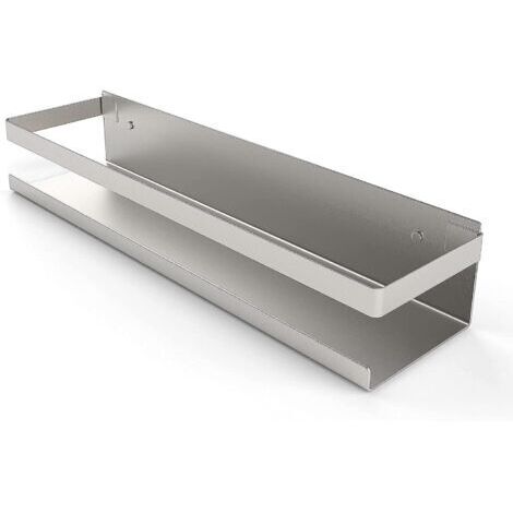 Duschablage ohne Bohren, Badezimmerregal Edelstahl SUS304, selbstklebend, gebürstet 30 cm