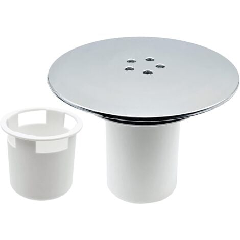 Duschablauf, 90 mm/115 mm Duschablauf, Ersatz für Duschsiphonabdeckung, universelle Duschablaufabdeckung, verchromte Duschsteckdosenabdeckung, schneller Durchfluss