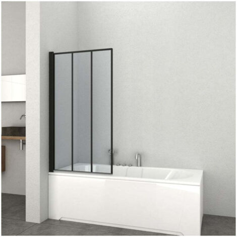 Duschabtrennung Elite Black 79-80x140 cm schwarz matt
