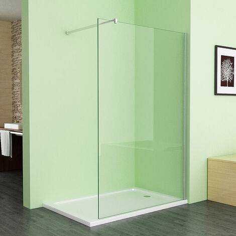 Duschabtrennung Walk in Dusche Duschwand Duschtrennwand 8mm ESG NANO klares Glas，120 x 195cm