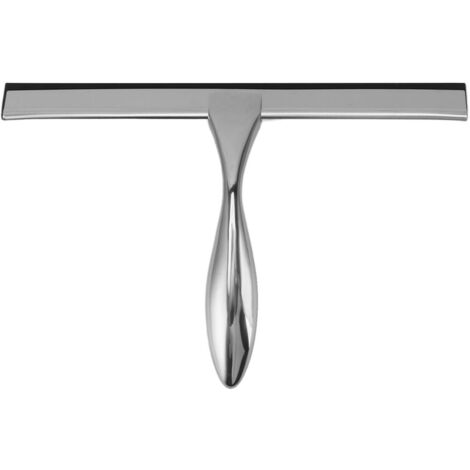 Duschabzieher aus Edelstahl, ergonomischer, rutschfester Griff für effektive Glasreinigung