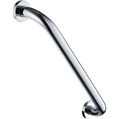Duscharm, Badezimmer-Haltegriff, rutschfest, Wandmontage, Badewannengriff, Toilettenschieber, poliertes Chrommessing (30 cm)