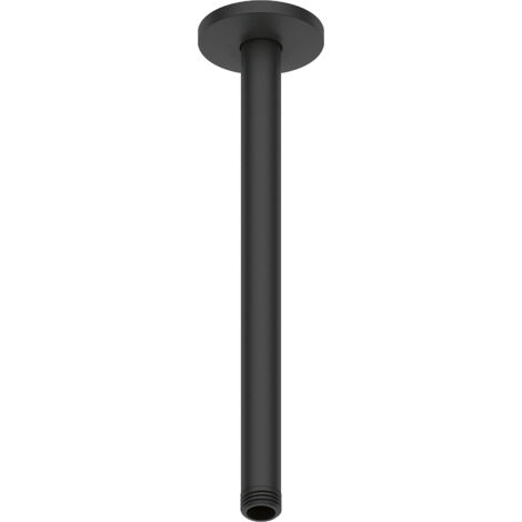 Duscharm Duravit Universal, für Deckenbefestigung (300 mm), rund, Schwarz Matt
