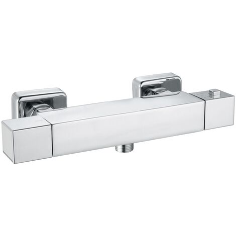 Duscharmatur Kalona Themostat Verchromt Duschsystem Armatur