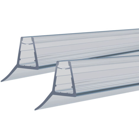 Duschdichtung Glasstärke 5/6mm Duschtürdichtung Vorgebogene Ersatzdichtung Viertelkreisdusche Duschkabinen Wasserabweiser Duschtüren Schwallschutz Spritzschutz 100cm 2 Stück