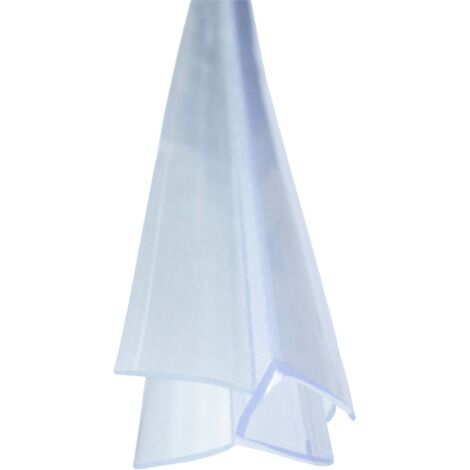 Duschdichtung Schleiflippendichtung Transparent Schleiflippendichtung, doppelte Weichlippe - für 8mm Glasstärke