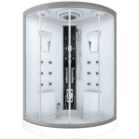 Dusche Duschkabine D26-EH-EC-EA Duschtempel Sauna 130x130 cm MIT 2K Scheiben Versiegelung