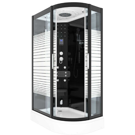 Dusche Duschkabine D30-73M2R Duschtempel Sauna 80x120 cm OHNE 2K Scheiben Versiegelung