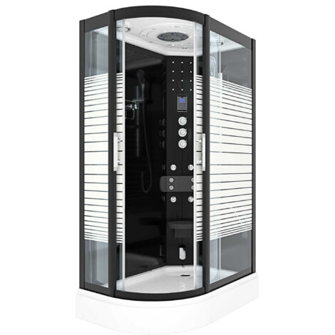 Dusche Duschkabine D30-73M3L Duschtempel Sauna 120x80 cm OHNE 2K Scheiben Versiegelung