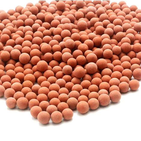 [Duschfilterkugel] Rote Duschkugeln aus negativ ionischem Stein, 30 g, Material: Aktivkohle zur Wasserfiltration und -reinigung