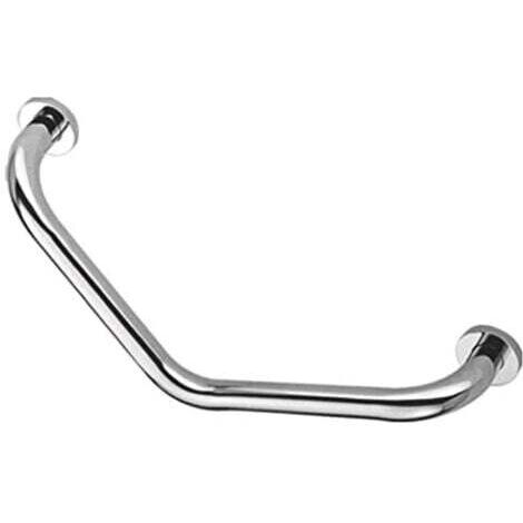 Duschhaltegriff 40 cm, Badewannengriff, Chrom, Edelstahl, Silber