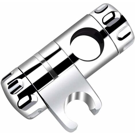 Duschhalterung, Wandstange Verstellbare Duschstange Handbrausehalterung, Austauschbare Handbrausehalterung 25MM Verstellbarer Durchmesser Duschkopfhalterung Chrom ABS20-A