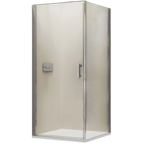 Duschkabine Bernstein EX416 Eckdusche Nano Echtglas 90x90x195cm