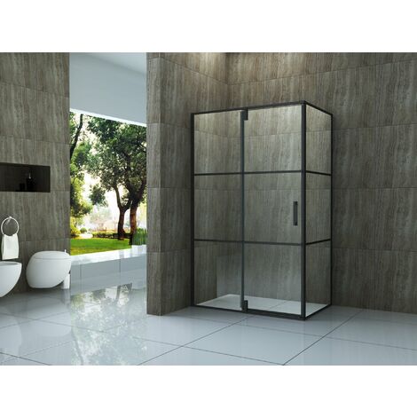 Duschkabine Creato 120 x 90 x 195 cm ohne Duschtasse