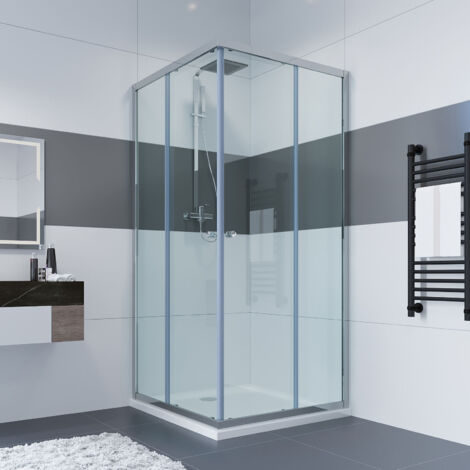 Duschkabine Dusche 70x70 70x90 80x90 90x90 Duschwand mit Seitenwand Nano Glas 