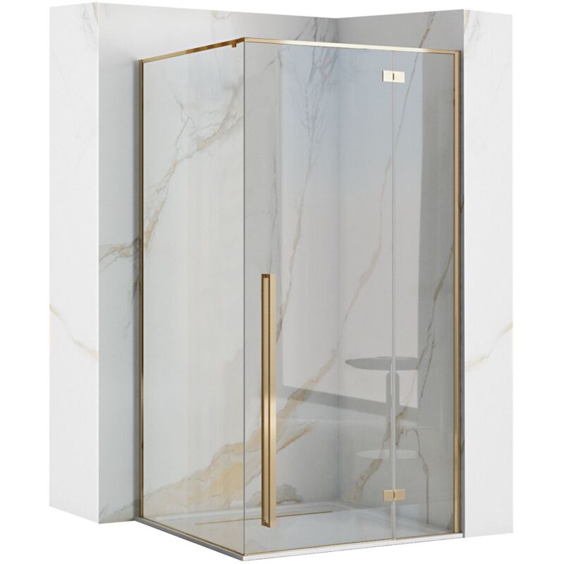 Duschkabine Fargo Gold 90x90 - Rea