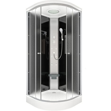 Duschkabine Fertigdusche Dusche Komplettkabine D10-03M0 80x80 cm ohne 2K Scheiben Versiegelung