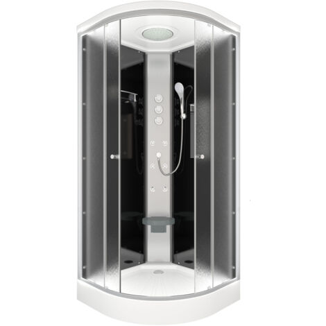 Duschkabine Fertigdusche Dusche Komplettkabine D10-23M1 100x100 cm ohne 2K Scheiben Versiegelung