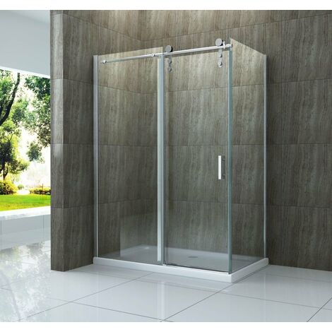 Duschkabine HURGO 150 x 90 x 195 cm ohne Duschtasse