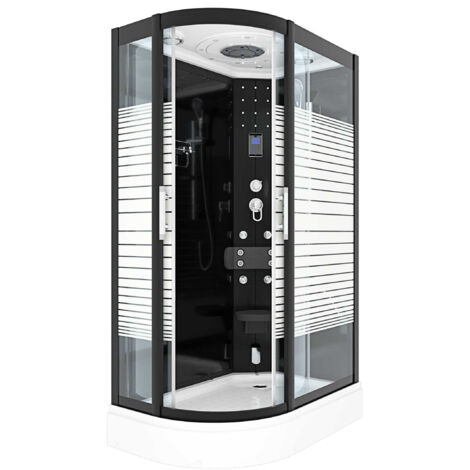 Duschkabine Komplettdusche Fertigdusche Dusche D30-73M0L-EC 120x80 MIT 2K Scheiben Versiegelung