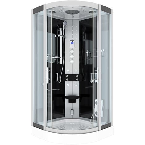 Duschkabine Komplettdusche Fertigdusche Dusche D46-03T1-EC 80x80 cm mit 2K Scheiben Versiegelung