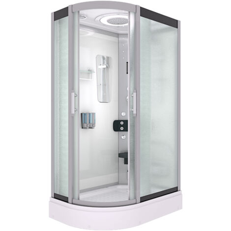 Duschkabine Komplettdusche Fertigdusche Dusche D60-70M0L 120x80 cm ohne 2K Scheiben Versiegelung
