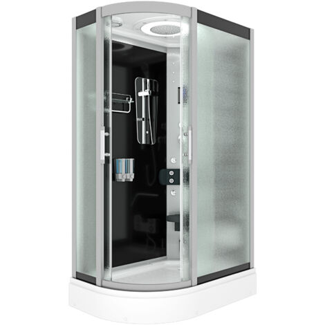 Duschkabine Komplettdusche Fertigdusche Dusche D60-73M0L 120x80 cm ohne 2K Scheiben Versiegelung