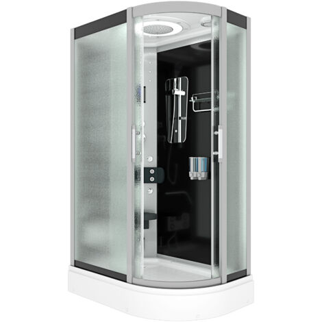 Duschkabine Komplettdusche Fertigdusche Dusche D60-73M0R-EC 80x120 cm mit 2K Scheiben Versiegelung