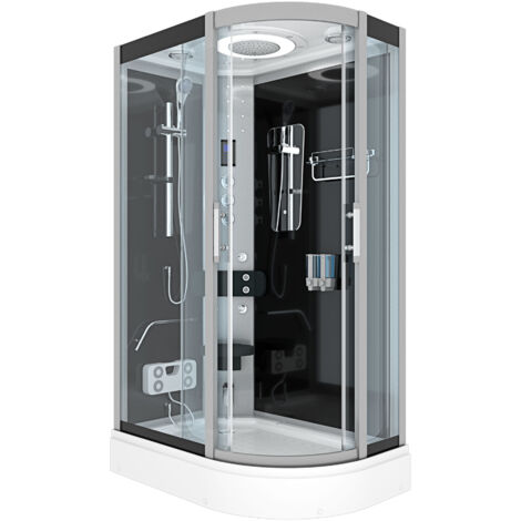 Duschkabine Komplettdusche Fertigdusche Dusche D60-73T1R 80x120 cm ohne 2K Scheiben Versiegelung