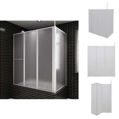 Duschkabinen & -türen - Living Duschwand L-Form 70x120x137 cm 4-teilig Faltbar