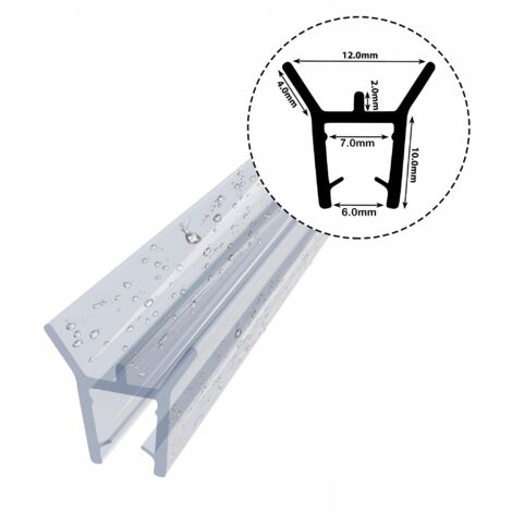 Duschkabinendichtung DK05 6 mm–7 mm 10 cm