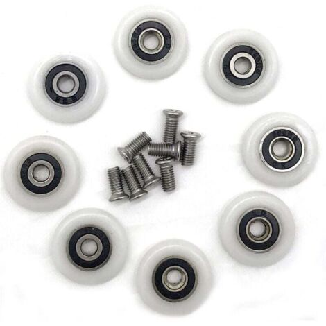 Duschkabinentürrollen (23 mm mit Schrauben)