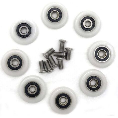 Duschkabinentürrollen (23 mm mit Schrauben)
