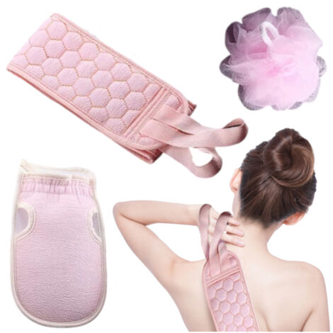 Duschkopf – Dreiteiliges Badezimmer-Set – Rosa