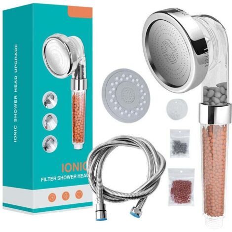 Duschkopf Duschkopf, Magichome Anti-Kalk-Duschkopf mit Schlauch Hochdruck-Wasserspar-Ionenfiltersystem