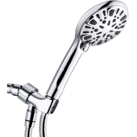 Duschkopf, Handbrause für Badezimmer mit 9 Strahlarten, hohem Wasserdruck und Wassersparfunktion – einzelner Duschkopf