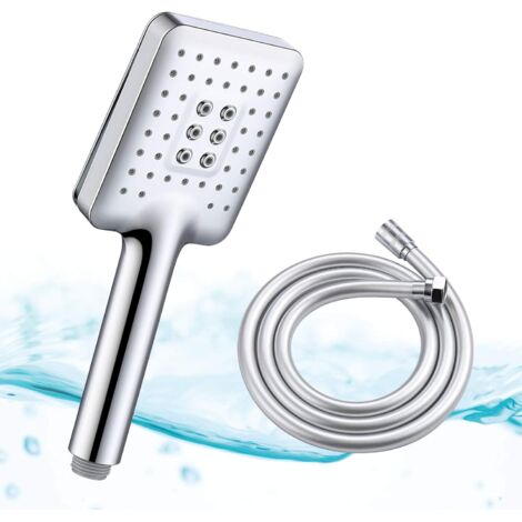 Duschkopf-Handbrause mit lebensmittelechtem, flexiblem Schlauch, wassersparend