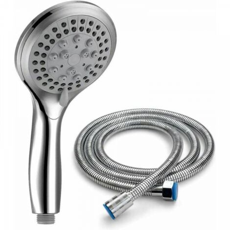Duschkopf mit 1,5 m Schlauch, 5 Universalmodi, verchromter Handbrause und flexibler Handbrause, Hochdruck-Handbrause für das Badezimmer