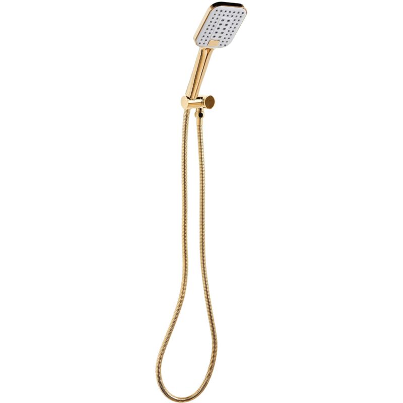 Beliani - Duschkopf Mit Brauseschlauch Gold Abs Edelstahl 4 Strahlarten Modern Klassisch Handbrause Set Für Badezimmer Dusche