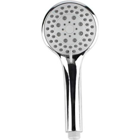 Duschkopf und Schlauch, Anti-Kalk-Duschkopf, Universalzubehör, 5 Strahlarten, hoher Wasserdruck, wassersparend, Badezimmerdusche aus ABS und Edelstahl