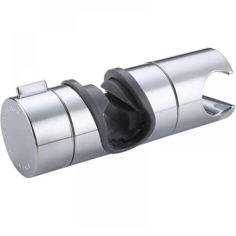 Duschkopfhalterung für Duschköpfe mit 18–25 mm Durchmesser, Handbrausehalter, Badaccessoires, verstellbare Duschsäule, Ersatz-Duschkopfhalterung, verchromtes ABS