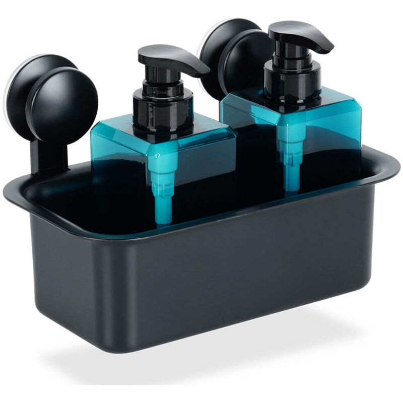 Northix Mehrfarbig Duschregal Mit Saugnapfen Schwarz 235X135x15cm