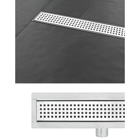 Duschrinne Bodenablauf Befliesbar Tocantins 50 cm Edelstahl Siphon Ablaufrinne Duschablauf Ablauf Flach Rinne