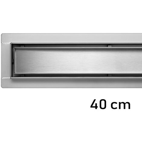 Duschrinne Bodenablauf Modell Madeira Edelstahl Siphon Ablaufrinne 40 cm