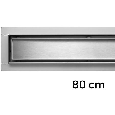 Duschrinne Bodenablauf Modell Madeira Edelstahl Siphon Ablaufrinne 80 cm