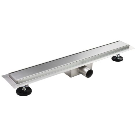 Duschrinne Bodenablauf Randablauf aus Edelstahl sehr flach R1 100cm
