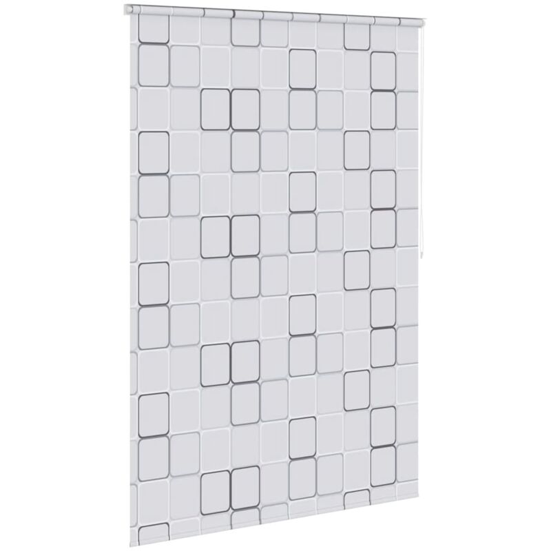 Duschrollo 140x240 Cm Quadratmuster Vidaxl